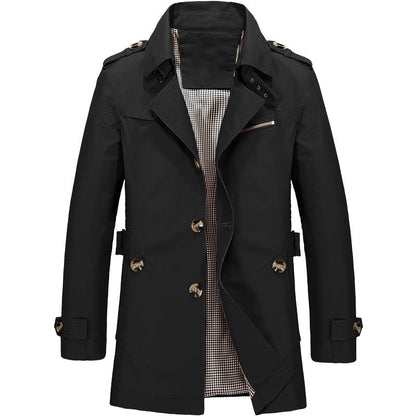Herren Winterjacke Warm Isoliert Stilvoll