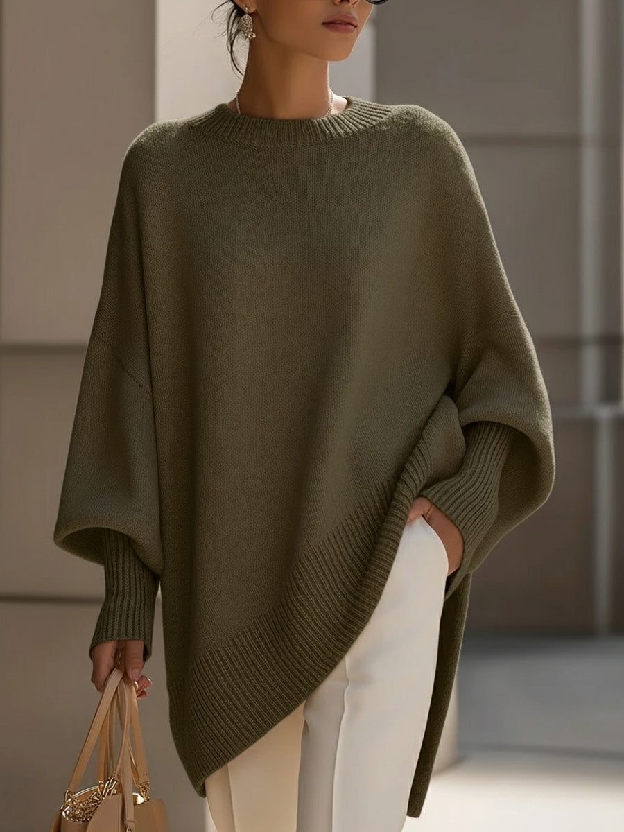 Damen Oversized Pullover Elegantes Großformat