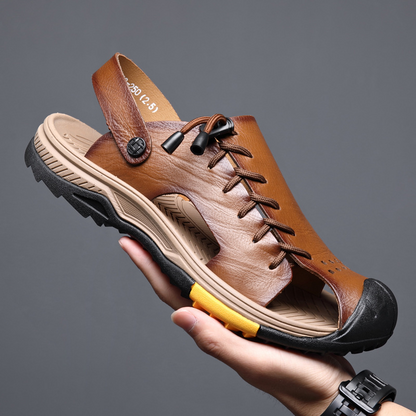 Ledersandalen Männer Robust Bequem Sommer