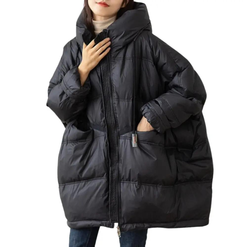 Damen Jacke Gepolstert Lockere Winterjacke Modern
