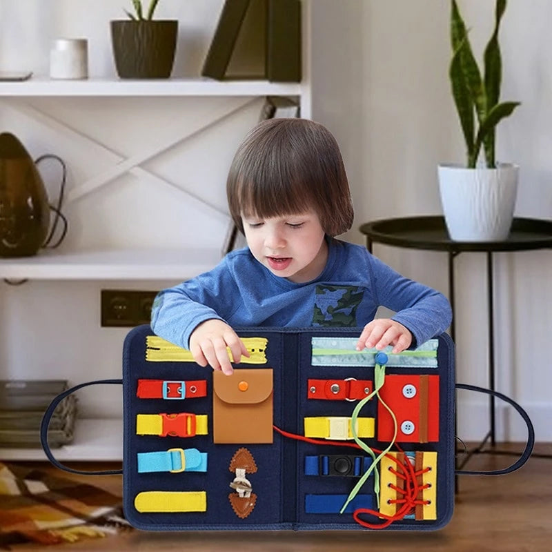 Montessori Spielbrett Holz Beschäftigungsbrett Für Kinder - BerlinGlamour