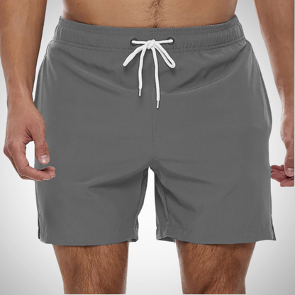 Herren Badehose Einfarbig Komfortabel Baumwolle