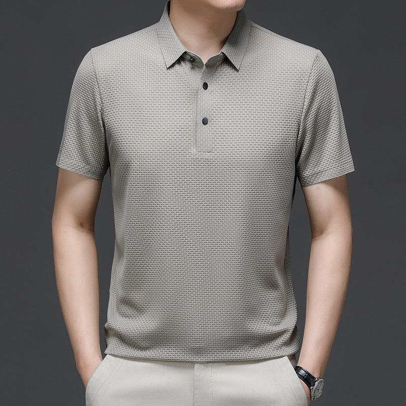 Herren Poloshirt Lässig Nahtlos Modern