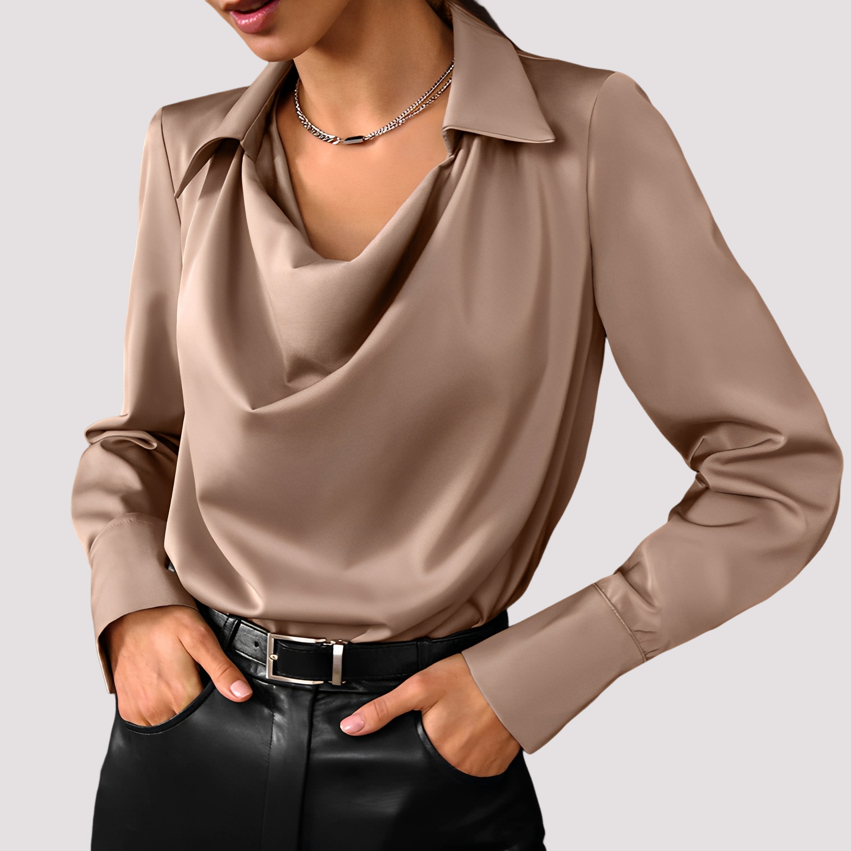 Elegante Damenbluse Hemdstyle Modern - BerlinGlamour