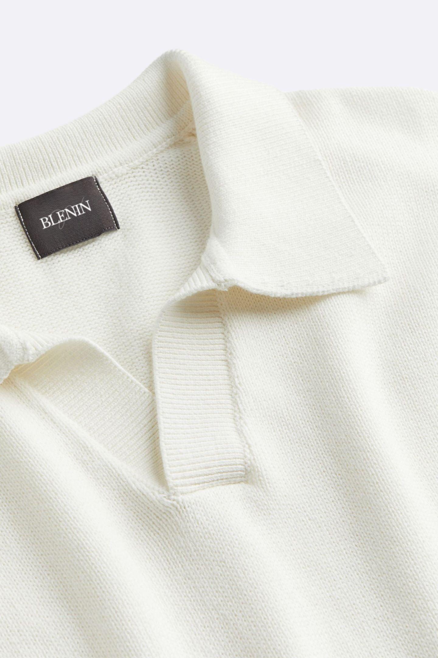 Stilvoller Pullover Offener Kragen Modern Elegante Mode