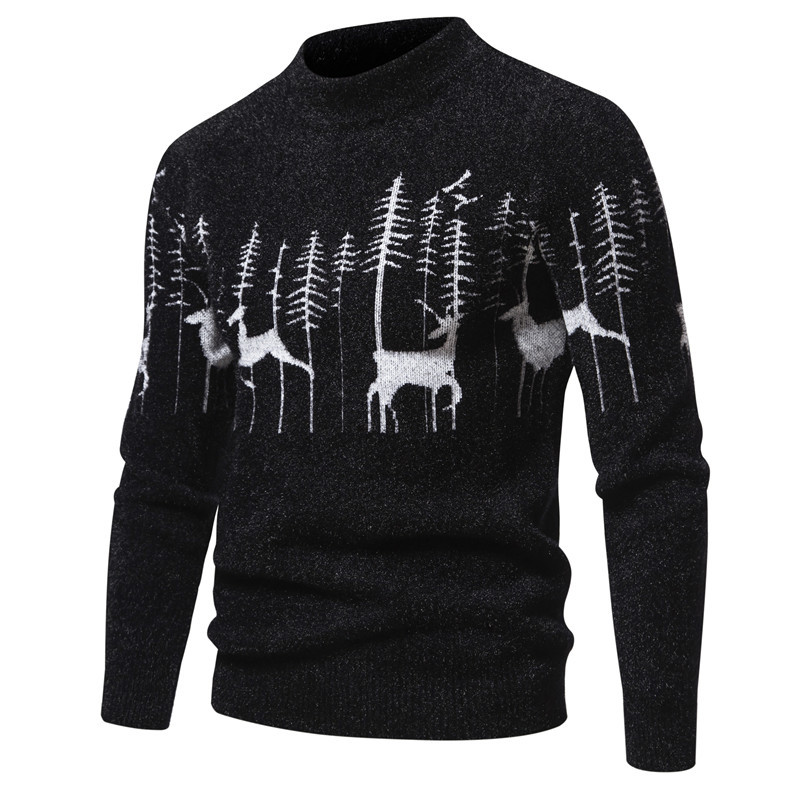 Weihnachtspullover Herren Warm Modern Christmas