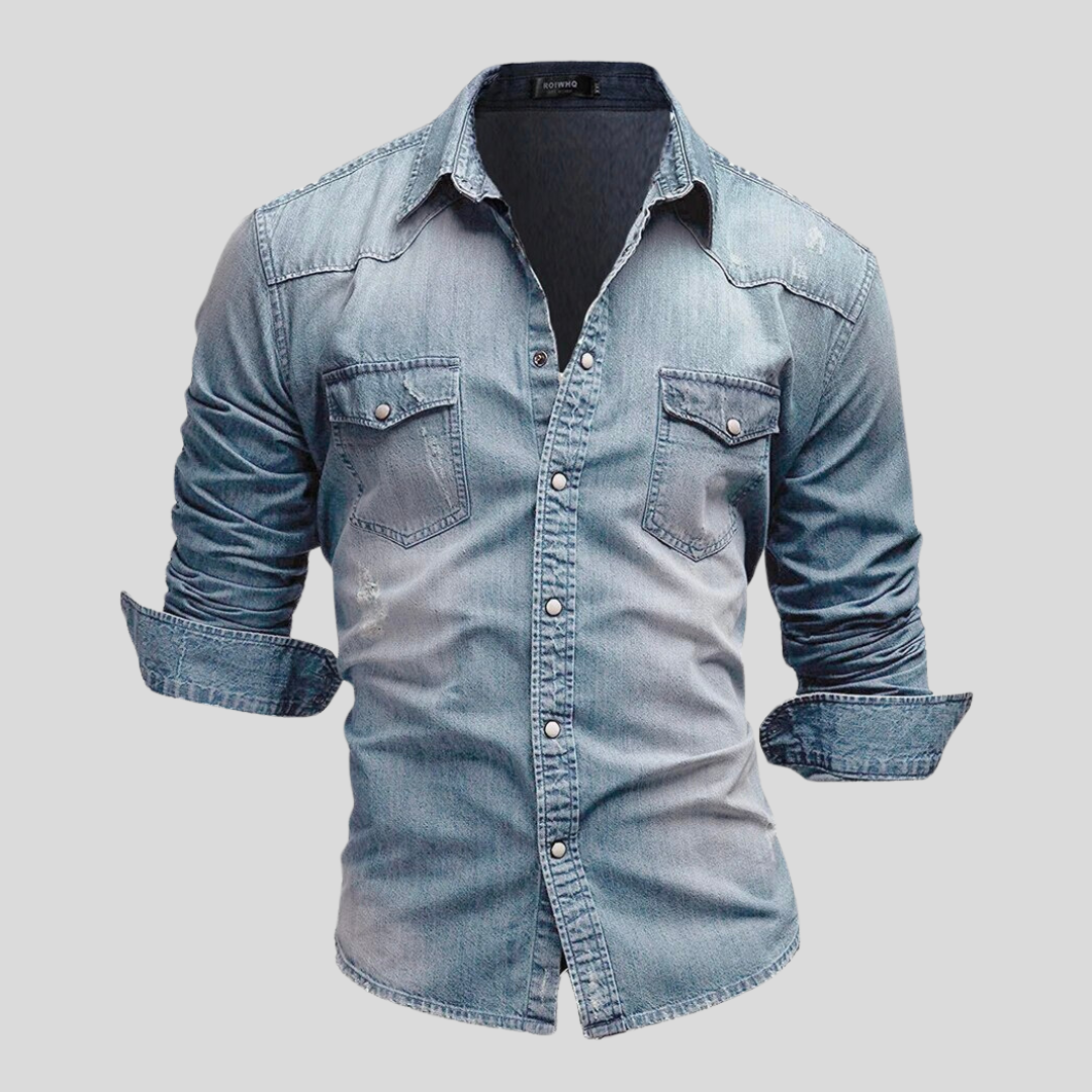 Herren Jeanshemd Slim Fit Modern - BerlinGlamour