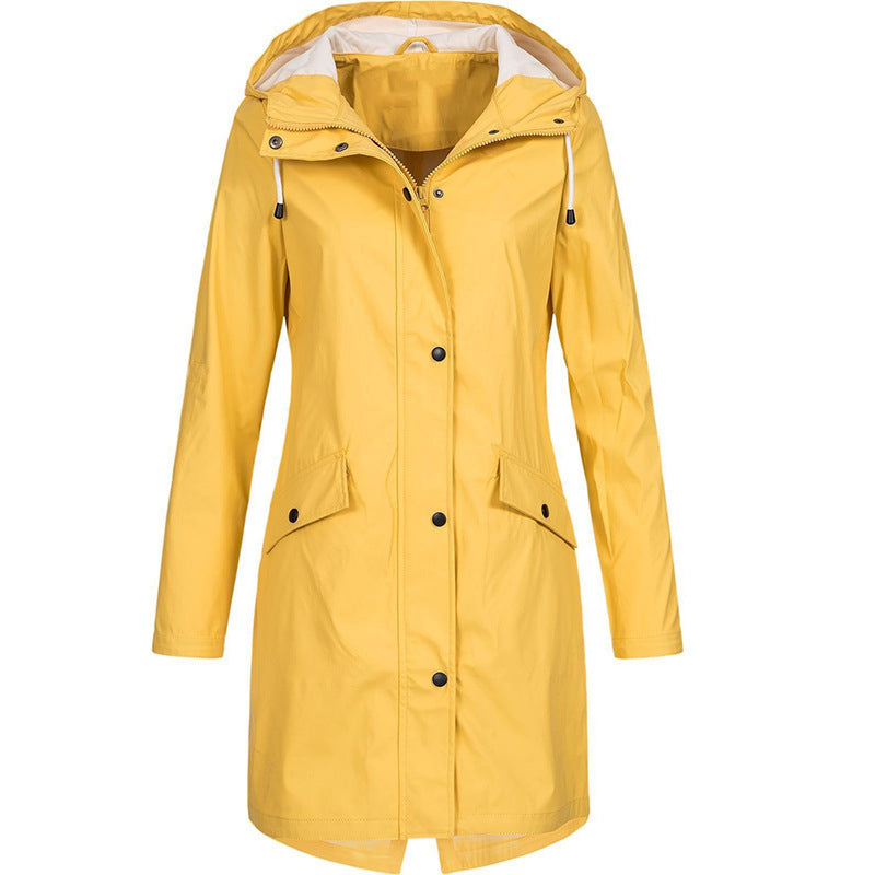 Wasserdichte Regenjacke Damen Mit Kapuze Modern