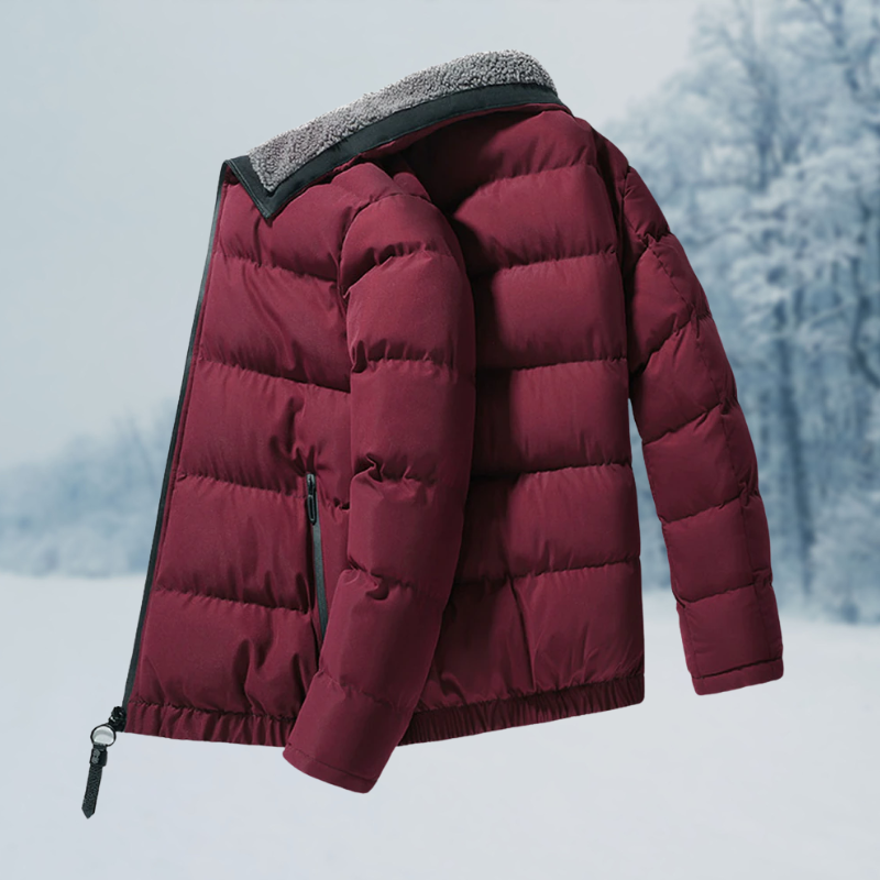 Herren Jacke Warm Kuschelig Modern