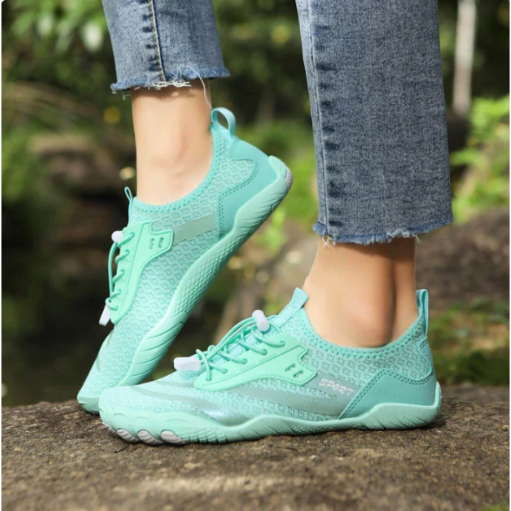 Bequeme Barfußschuhe für Frauen Natürlich Lederschuhe