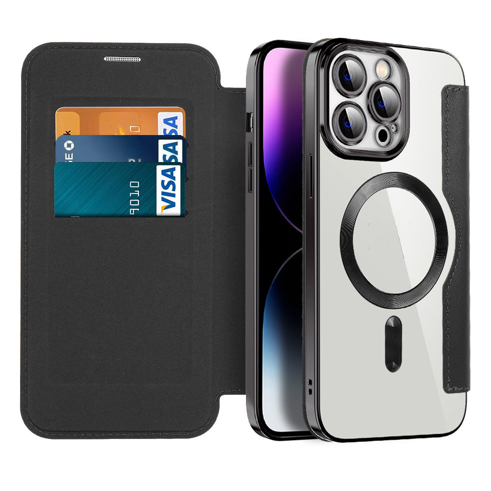 Handy Schutzhülle Flip Case Magnetisch mit Standfunktion