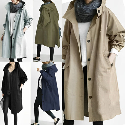 Wasserdichte Winterjacke mit Kapuze Lang - BerlinGlamour