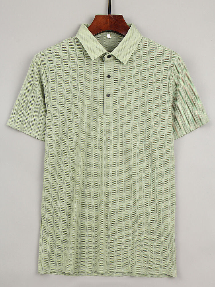 Seiden Poloshirt Herren Elegantes Premium-Qualität