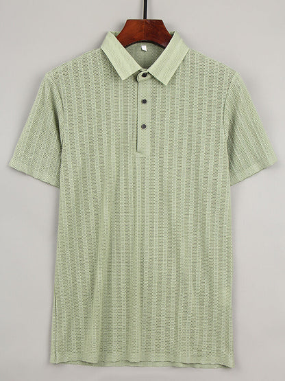 Seiden Poloshirt Herren Elegantes Premium-Qualität
