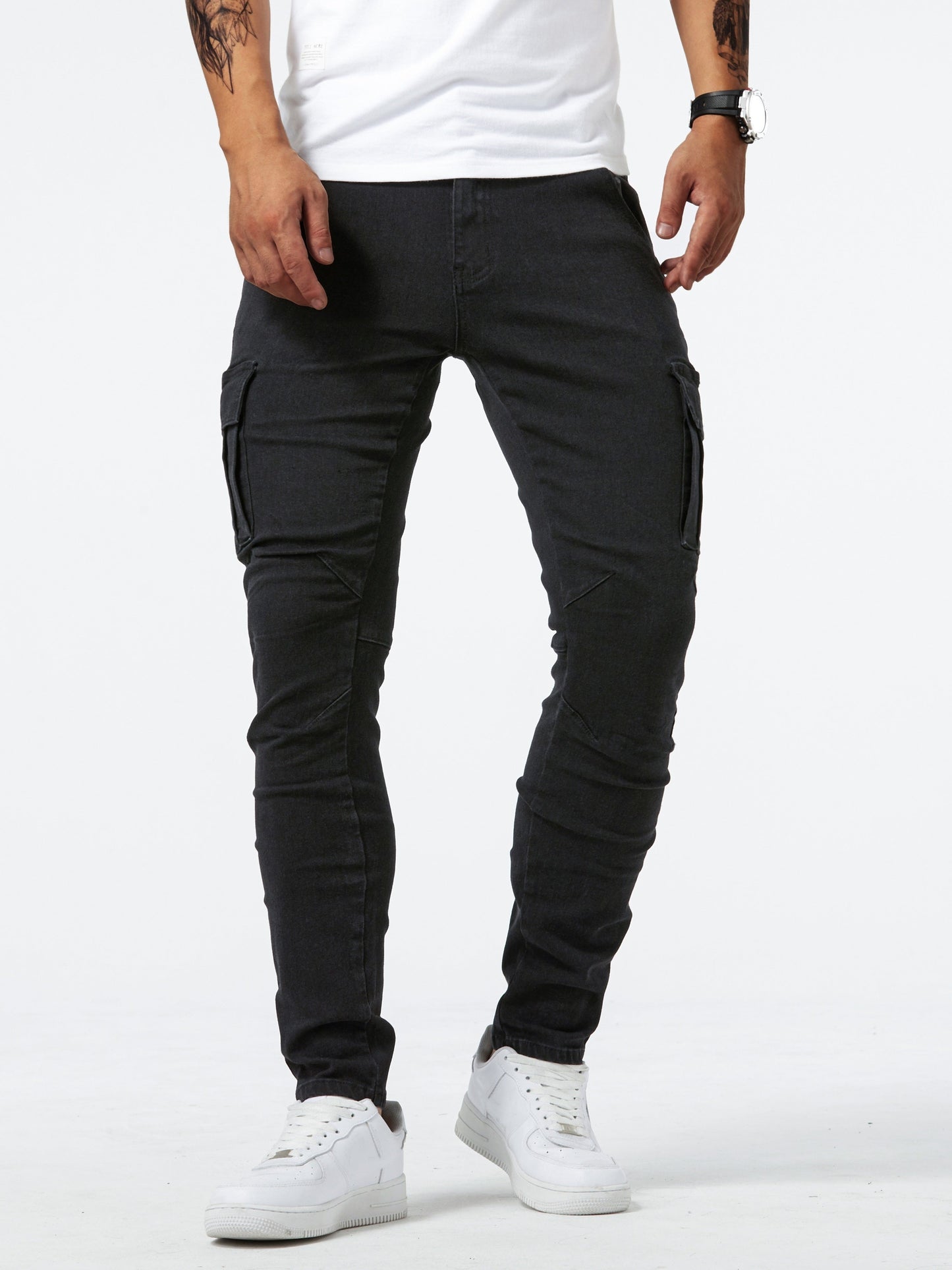 Herren Cargo Hose Stretch Elastisch Bequem - BerlinGlamour