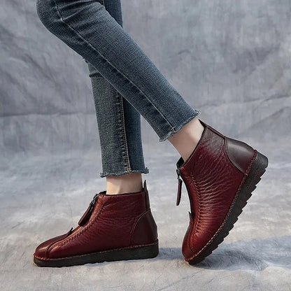 Orthopädische Stiefel Leder Bequem Komfortabel - BerlinGlamour