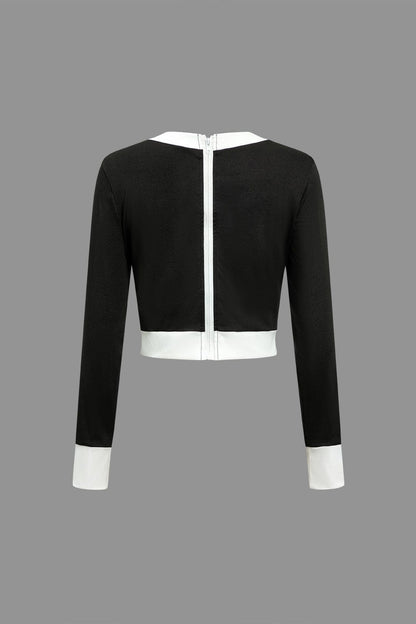 Elegantes Zweiteiler Set Minirock Damen