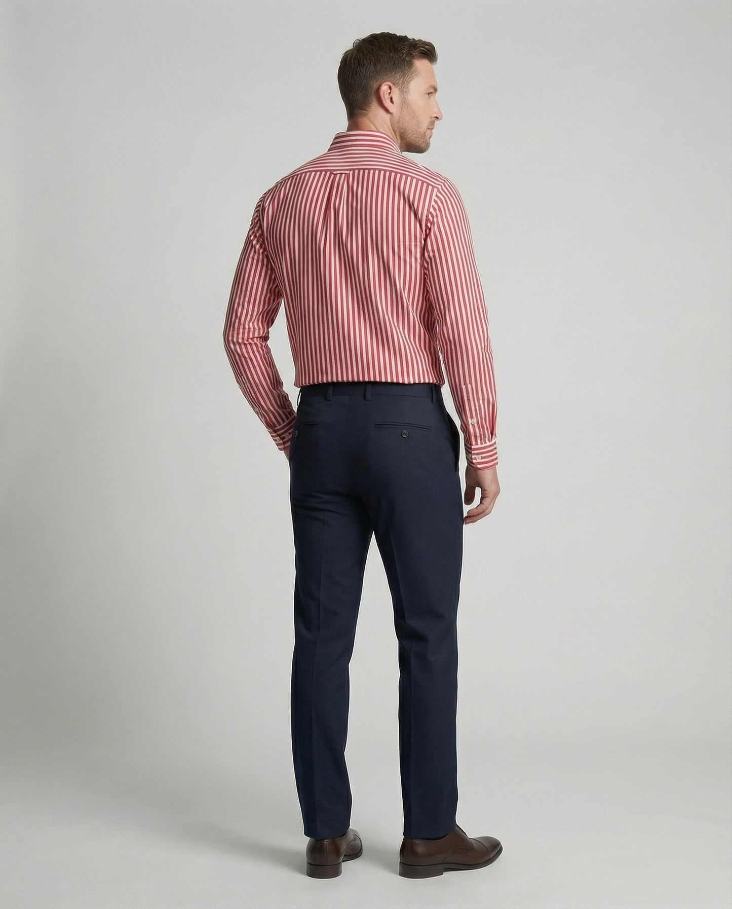 Elegantes Herren Hemd Streifen Modern