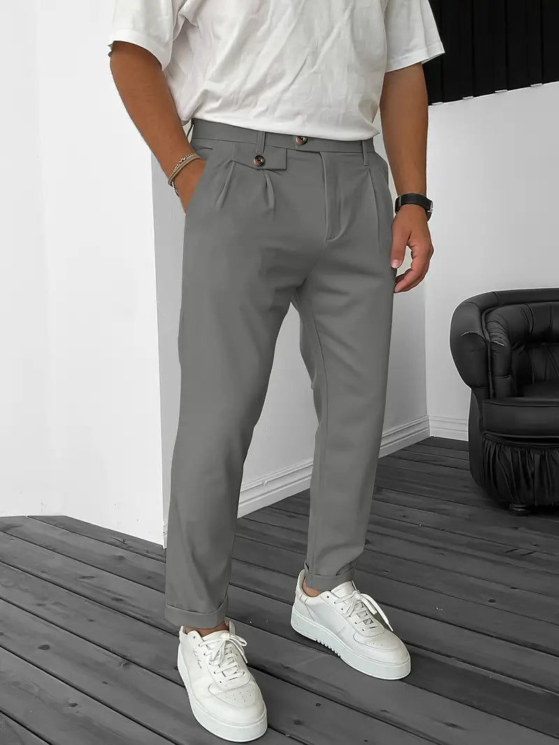 Bequeme Herrenhose Modern mit Elastikbaumwolle
