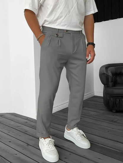 Bequeme Herrenhose Modern mit Elastikbaumwolle