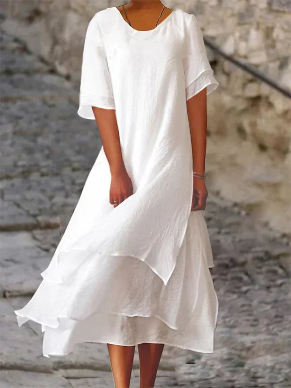 Kimberley: Elegantes Etuikleid mit Schlitz