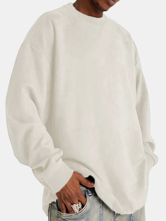 Wildleder Langarm-Pullover Elton
