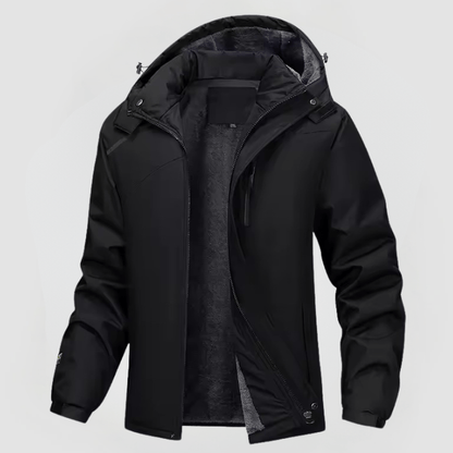 Herren Winterjacke Warm Kapuze Reißverschluss - BerlinGlamour