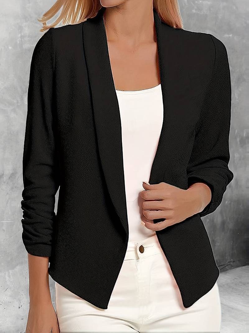 Stilvoller Damenblazer Offene Vorderseite Modern