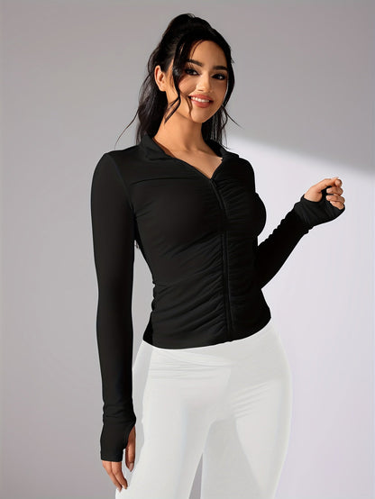 Sportjacke Damen Langarm Lässig Modern