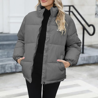 Damen Winterjacke Warm Gefüttert Kuschelig
