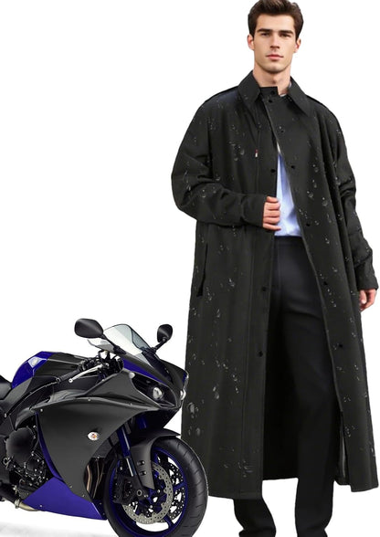 Langer Regenmantel Damen Wasserabweisend