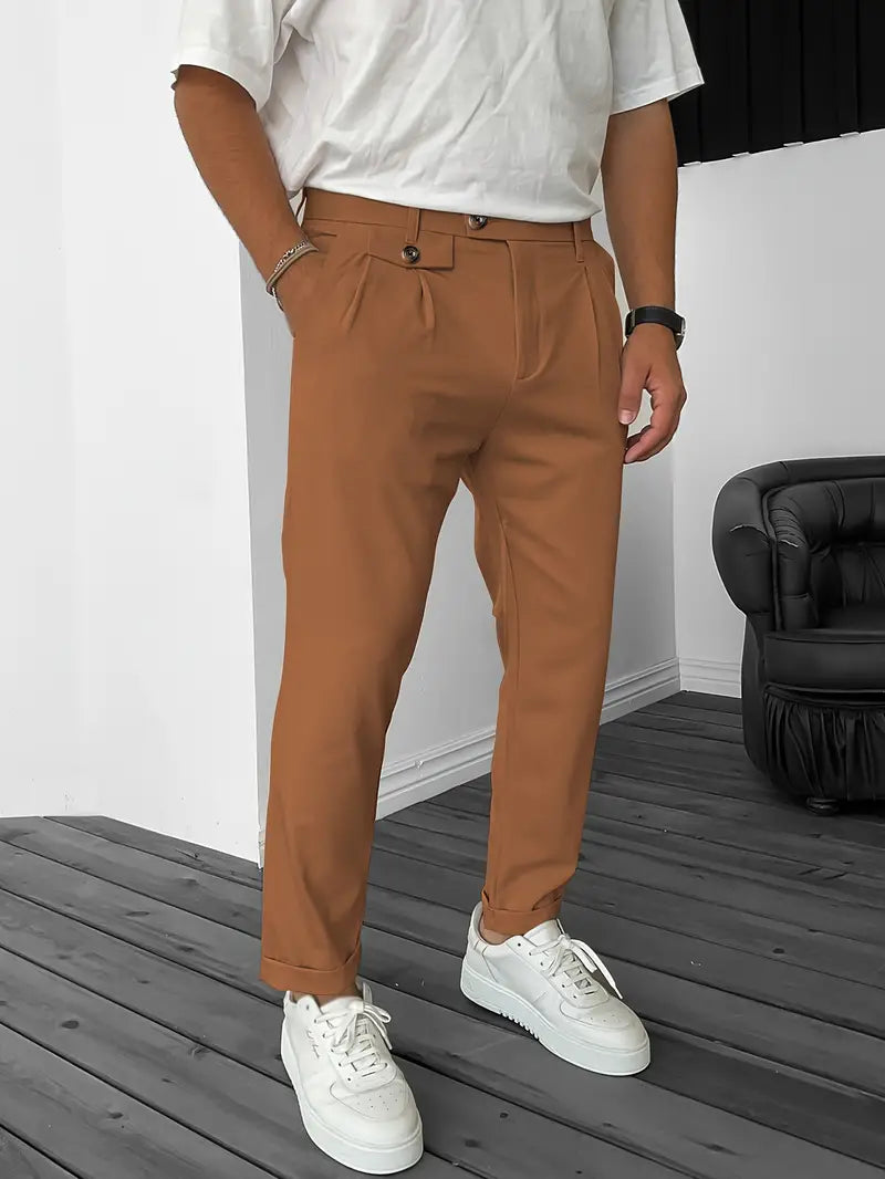 Bequeme Herrenhose Modern mit Elastikbaumwolle