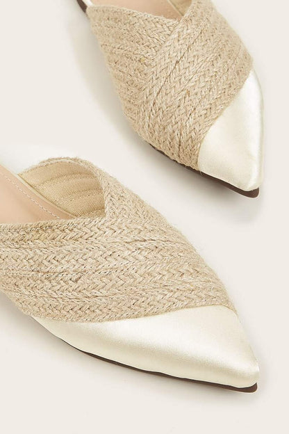 Moderne Mules Espadrille mit Spitze Damen