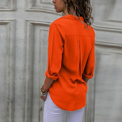 Elegante Damenbluse Chiffon Bluse Frauen Oberteil