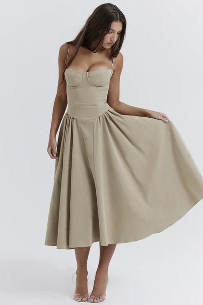 Ärmelloses Damenkleid Sommer Jutte Kleid