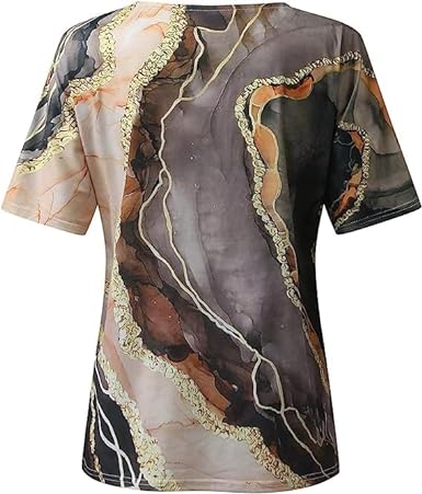 Damen T-Shirt Boho Chic Blumenmuster