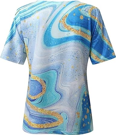 Damen T-Shirt Boho Chic Blumenmuster