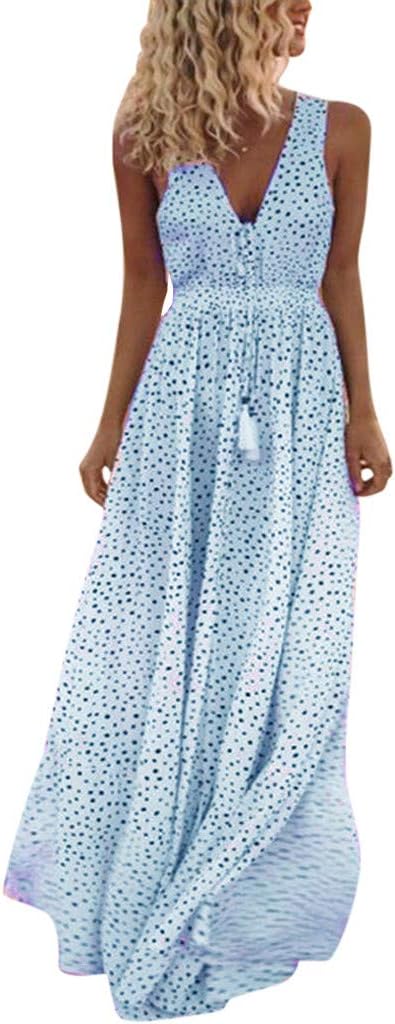 Boho Kleid mit V-Ausschnitt A-Linie Patchwork Design