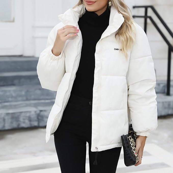 Damen Winterjacke Warm Gefüttert Kuschelig