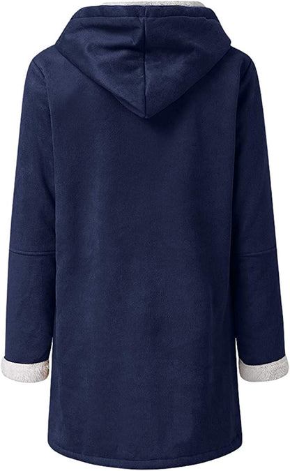 Warme Damen Winterjacke Kuschel Soft