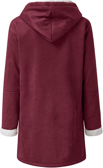 Warme Damen Winterjacke Kuschel Soft