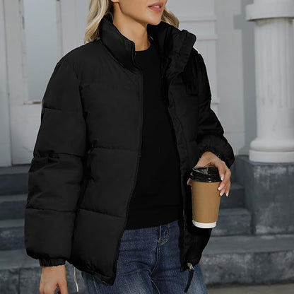 Damen Winterjacke Warm Gefüttert Kuschelig