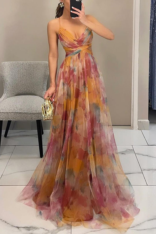Damen Maxikleid Faltenrock Lang Elegant