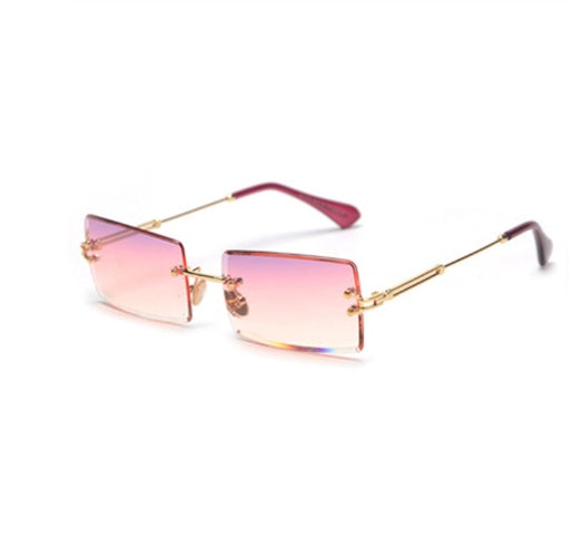 Modische Retro Sonnenbrille Rechteckig Damen