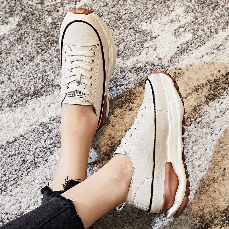 Damen Plateau Sneaker Trendy Hochzeitsschuhe