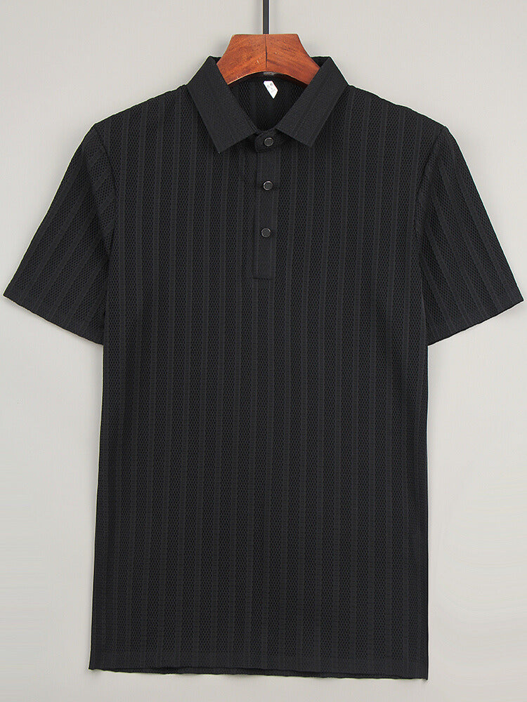 Seiden Poloshirt Herren Elegantes Premium-Qualität