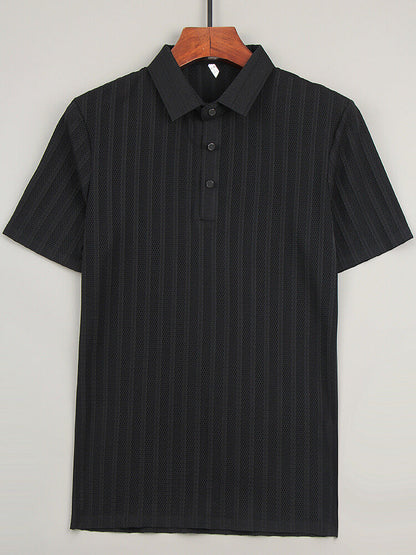 Seiden Poloshirt Herren Elegantes Premium-Qualität