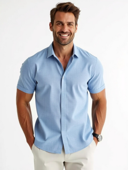 Sommerhemd Kurzarm Relaxed Fit Leger
