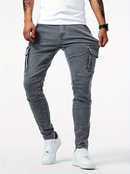 Herren Cargo Hose Stretch Elastisch Bequem