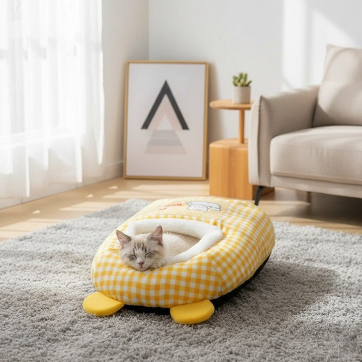 Katzenbett Bequem Haus mit Weichem Innenleben